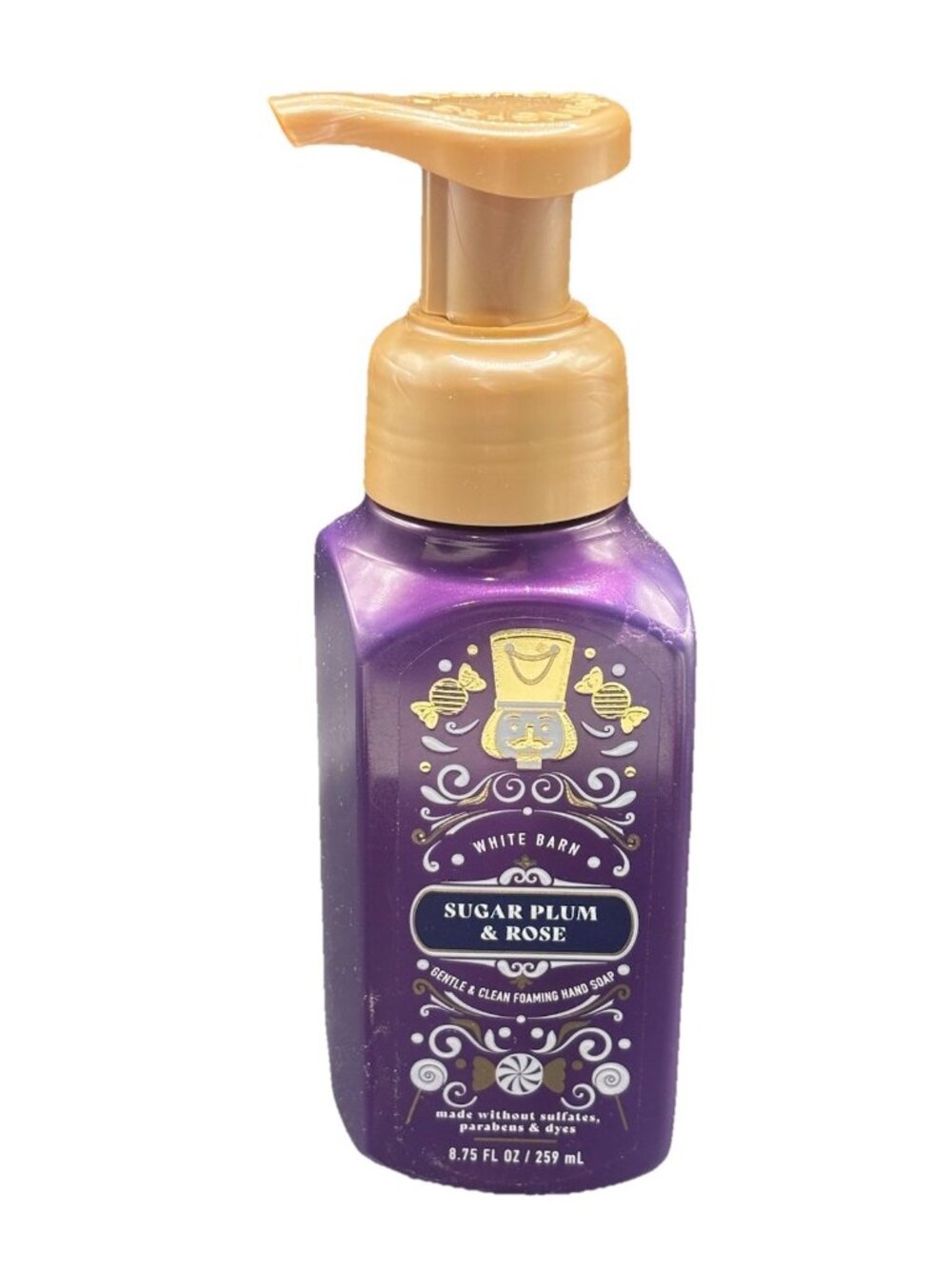 Bath & Body Works Sugar Plum & Rose Gentle Foaming Hand Soap 8.75 oz Christmas